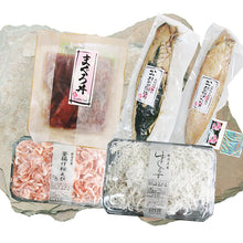 画像をギャラリービューアに読み込む, 遠州灘の恵みセット(まぐろ丼、かつおたたき、桜えび、ゆでしらす、かつお揚げたたき)【静岡名物】