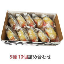 画像をギャラリービューアに読み込む, いろは堂 炉ばたのおやき 5種セット 計10個詰合せ 野沢菜・ねぎみそ・かぼちゃ・粒あん・野菜ミックス 各2個