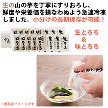 画像をギャラリービューアに読み込む, 丹波篠山産 山の芋 生とろろ・味とろろ詰め合わせ YU40(生とろろ60g×6、味とろろ60g×10)【山芋】【河南勇商店】