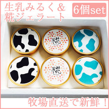 画像をギャラリービューアに読み込む, 生乳みるく&糀ジェラート 6個セット(生乳みるく×2、塩糀みるく×2、糀クリスタル×2)【神田酪農・みるぱす】
