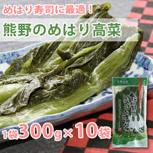 画像をギャラリービューアに読み込む, 熊野のめはり高菜300g×10袋【国産】【熊野の里】