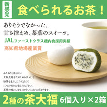 画像をギャラリービューアに読み込む, 食べられるお茶 ビバ沢渡の茶大福 6個×2箱セット【高知県地場産業賞】【メディアでも話題】