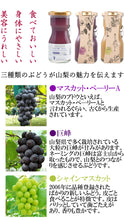 画像をギャラリービューアに読み込む, 山梨Made 食べるぶどうジュース 3本セット(マスカット・ベーリーA、巨峰、シャインマスカット 各1本)【山梨県産】