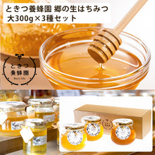 画像をギャラリービューアに読み込む, ときつ養蜂園 郷のはちみつギフトセット 大300g×3本セット(モチノキ、ブレンド、テイカカズラ)【Bee's life】