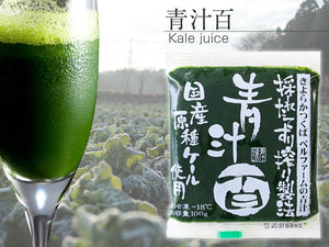 青汁百　100g×30袋セット 冷凍 国産ケール・完全無添加100%ジュース 栽培期間農薬不使用 ベルファーム