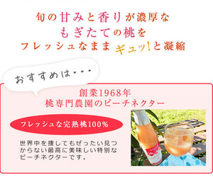 ジュエリーピーチ 農園の完熟ジュースセット 完熟ピーチネクター 500ml×2本【やまなし内藤農園】