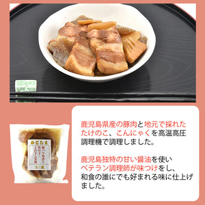 豚バラ角煮と竹の子こんにゃくの煮物6個セット【農園レストラン 三蔵（みくら）】