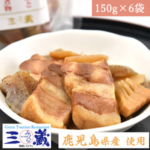 豚バラ角煮と竹の子こんにゃくの煮物6個セット【農園レストラン 三蔵（みくら）】