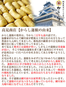 熊本名産 からし蓮根 2本入り【高見商店】【れんこん・レンコン】