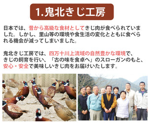 国産きじ肉 鬼北熟成きじ鍋セット 3～4人前（きじ肉・きじだんご・スープ）【鬼北きじ工房】【愛媛県鬼北町】【キジ鍋】（送料無料※北海道、東北、沖縄へは別途送料）