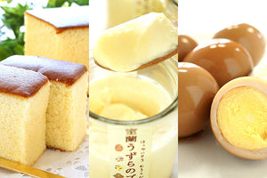 うずら卵で作ったスイーツと味付けうずら卵の詰合せ ファミリーセット（プリン4個、かすていら小1個、味付うずら卵ヤヤン昆布だし300g1個）【室蘭うずら園】