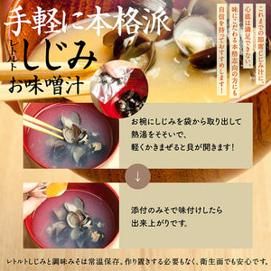 宍道湖産 食べるしじみ味噌汁ギフトセット 10食入り【河村食材】
