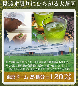 粉末緑茶2種ギフト あらびき茶（特）×2 ・べにふうき 缶タイプ 60g 3個セット【和香園】