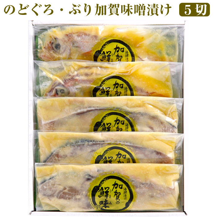 のどぐろ、ぶり加賀味噌漬け（5切入）【錢福屋】